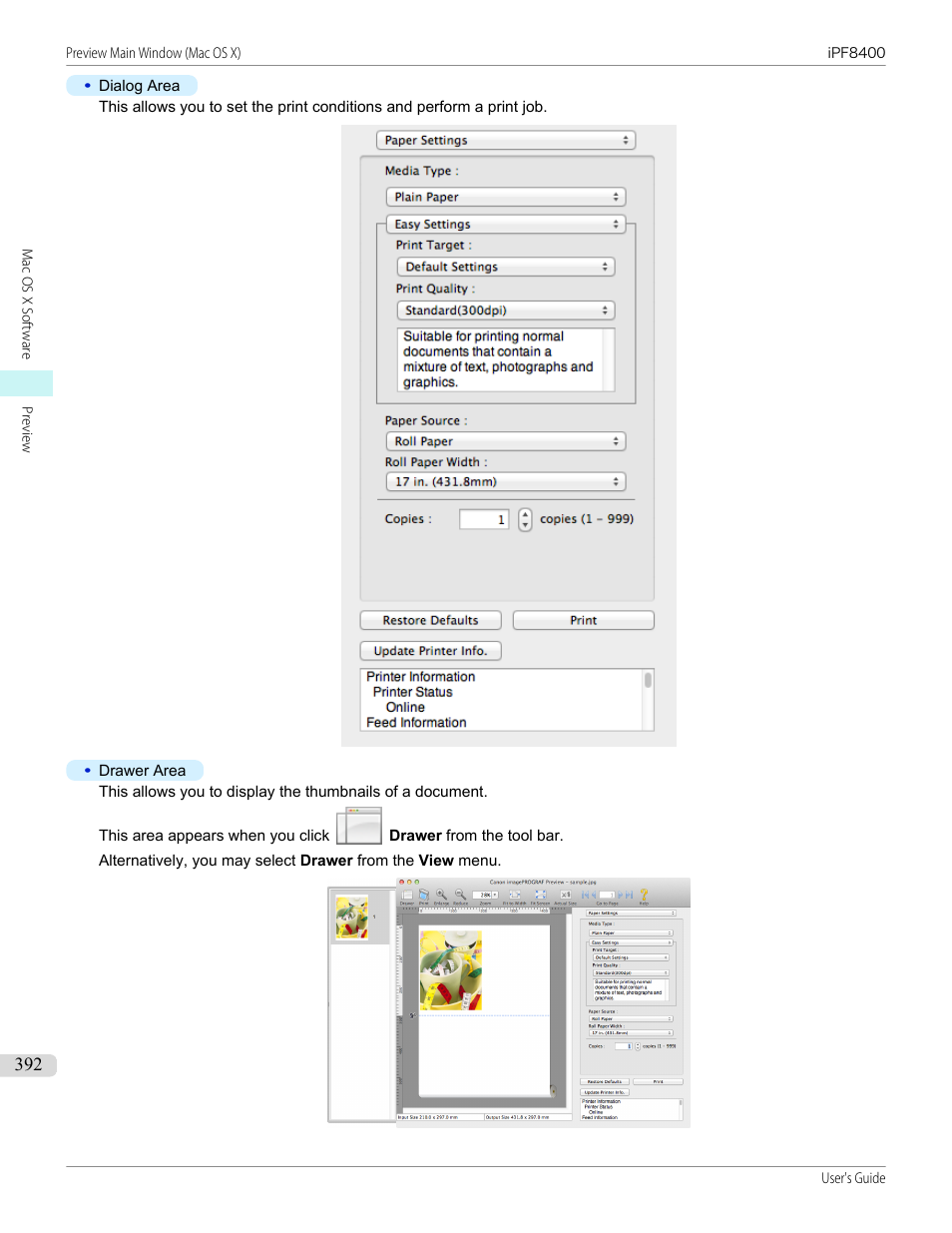 Canon imagePROGRAF iPF8400 User Manual | Page 392 / 1046