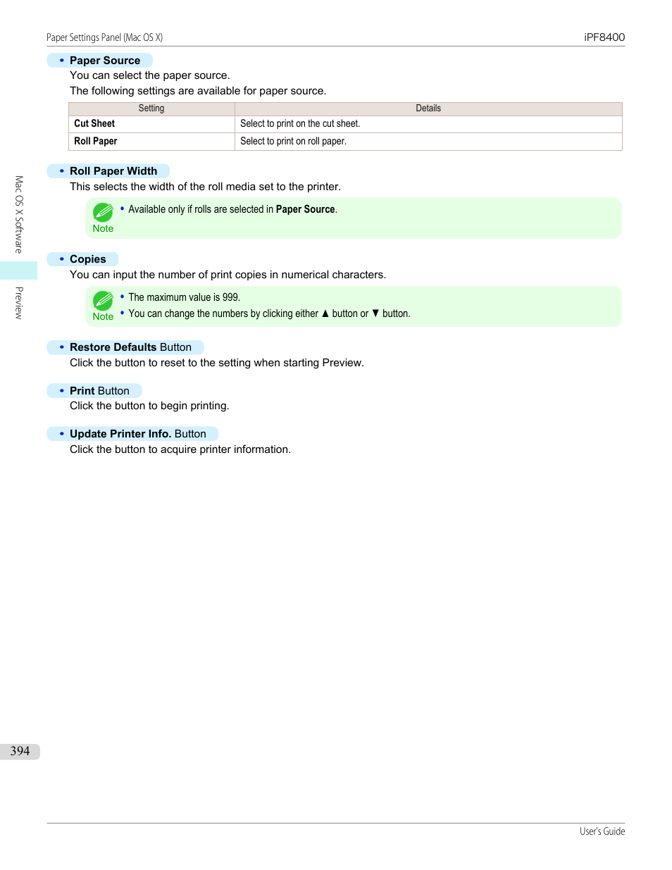 Canon imagePROGRAF iPF8400 User Manual | Page 394 / 1046