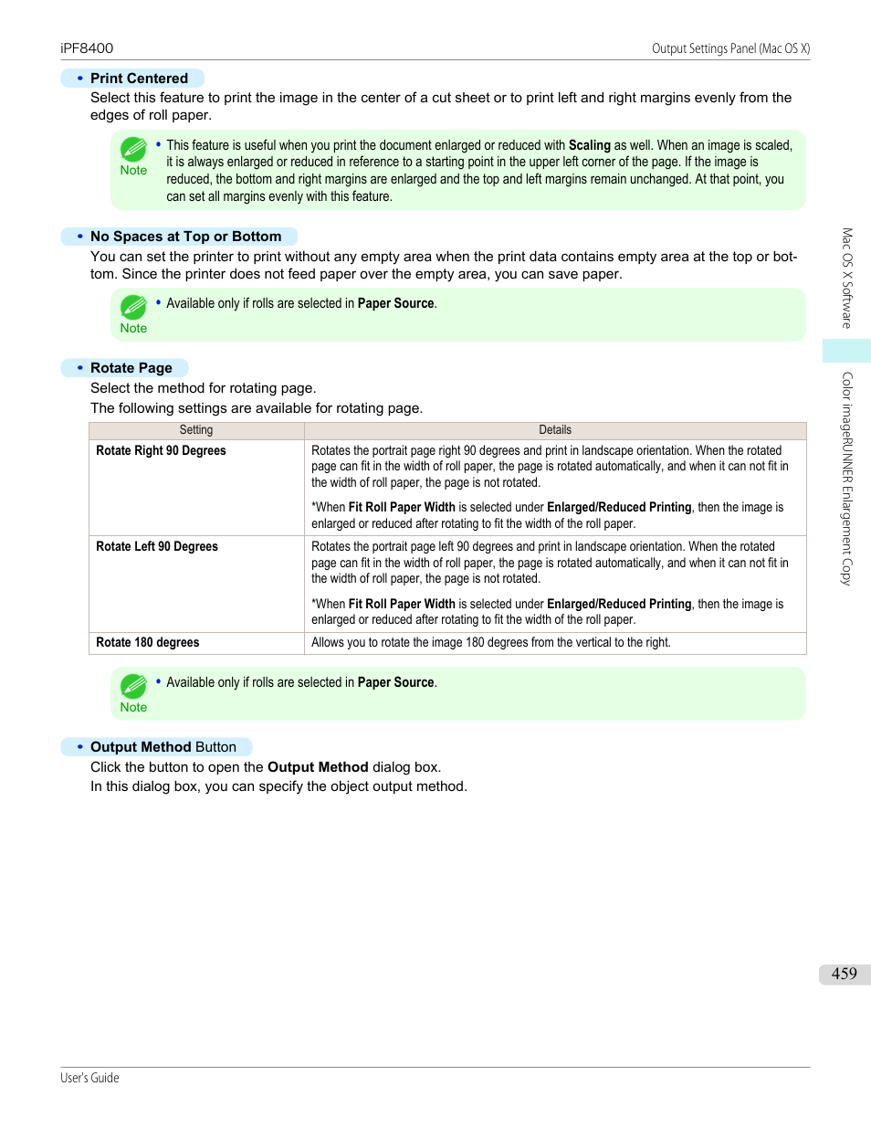 Canon imagePROGRAF iPF8400 User Manual | Page 459 / 1046