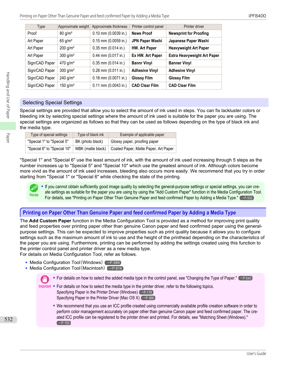 P.532 | Canon imagePROGRAF iPF8400 User Manual | Page 532 / 1046