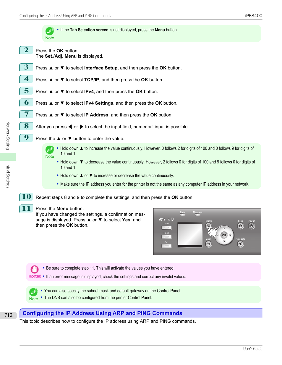 P.712 | Canon imagePROGRAF iPF8400 User Manual | Page 712 / 1046