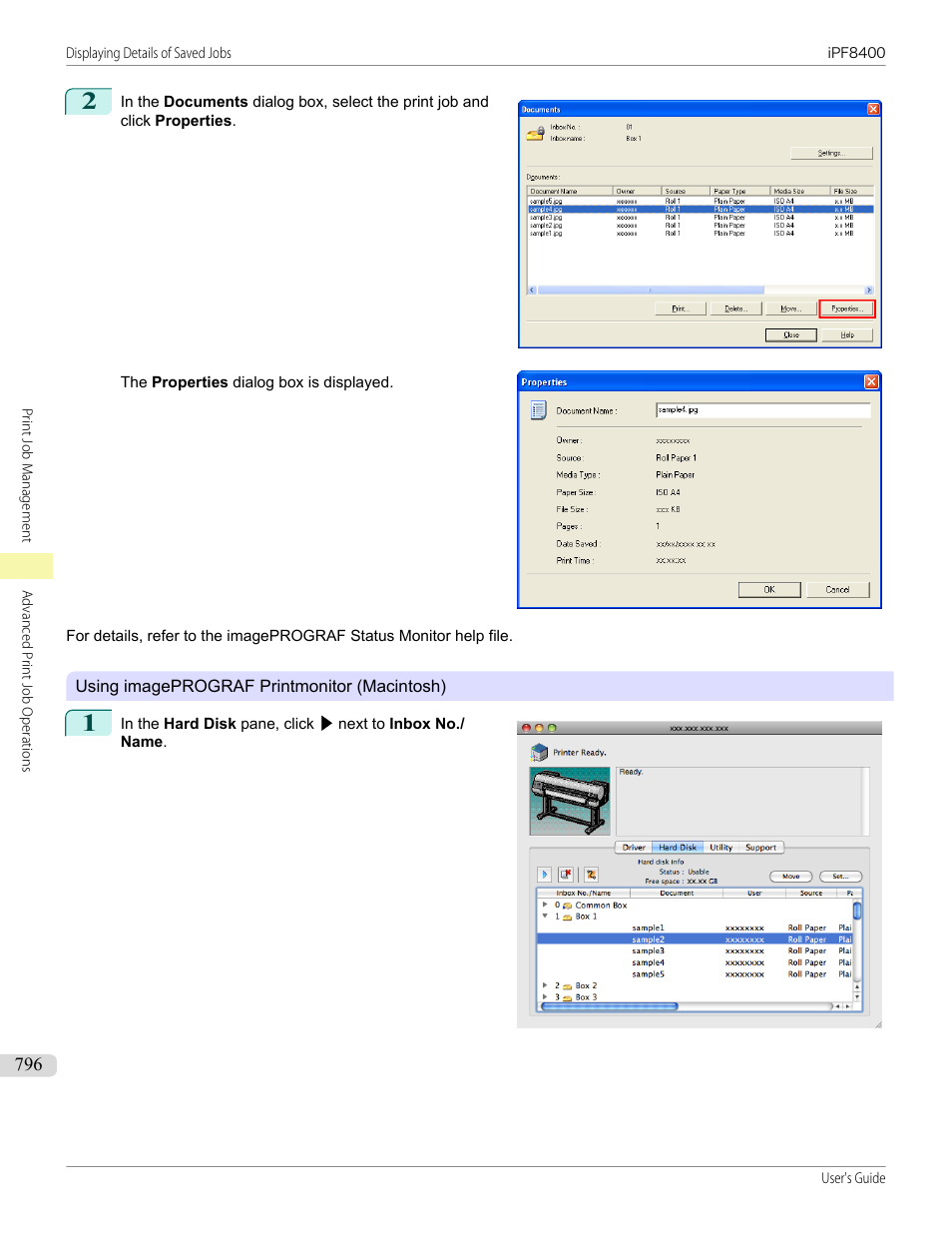 Canon imagePROGRAF iPF8400 User Manual | Page 796 / 1046