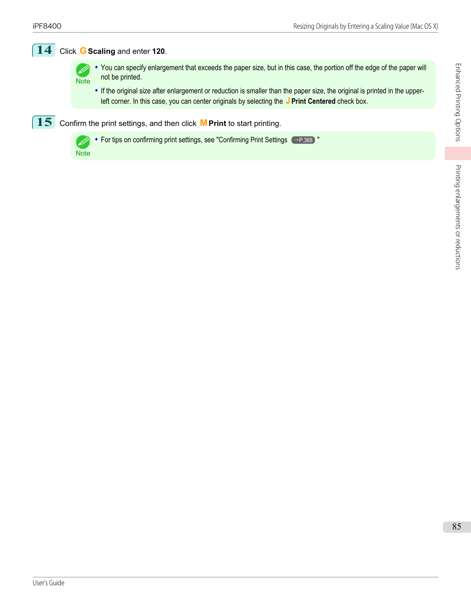 Canon imagePROGRAF iPF8400 User Manual | Page 85 / 1046