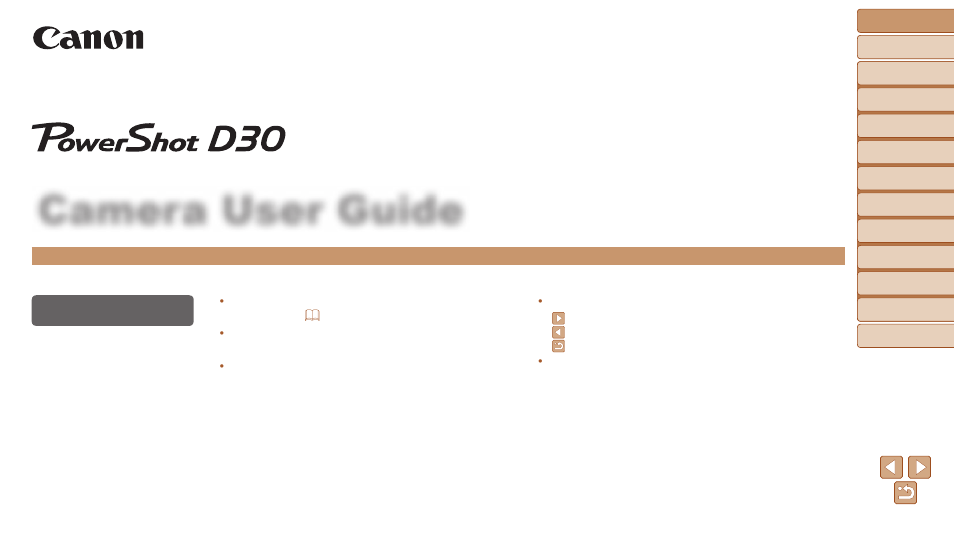 Canon PowerShot D30 User Manual | 153 pages