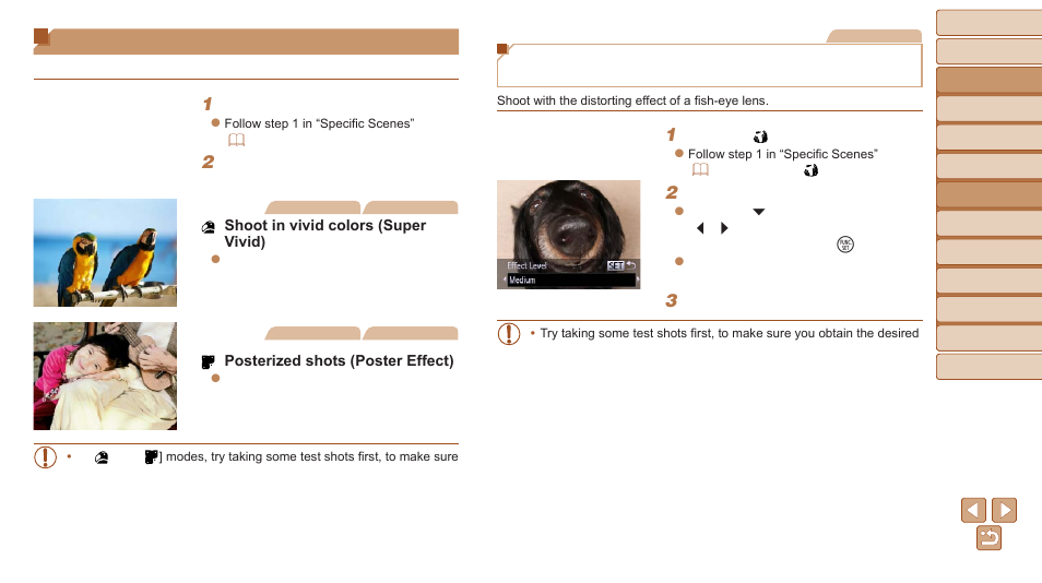 Applying special effects | Canon PowerShot D30 User Manual | Page 54 / 153