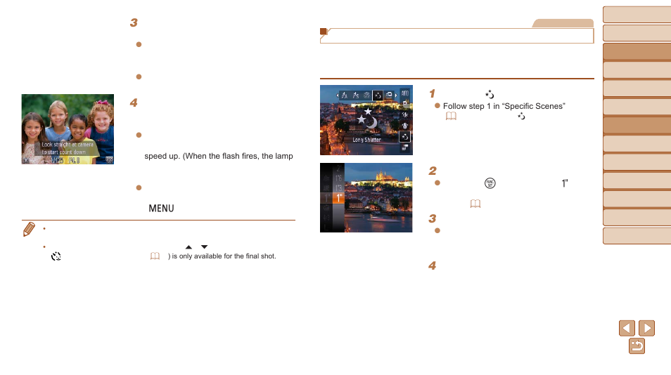 Shooting long exposures (long shutter) | Canon PowerShot D30 User Manual | Page 62 / 153