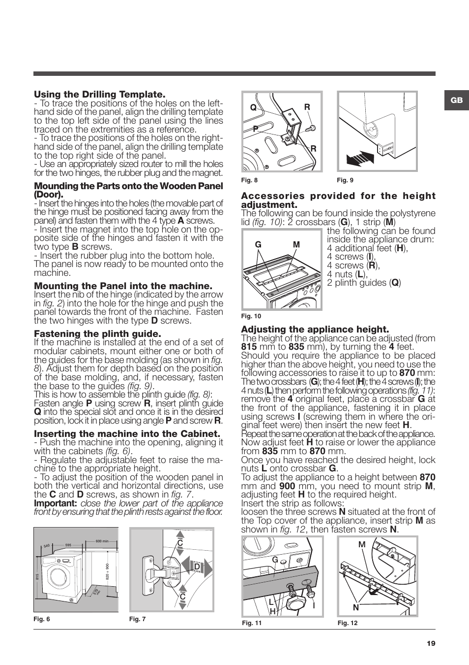 Hotpoint Ariston CAWD 129 EU User Manual | Page 19 / 72