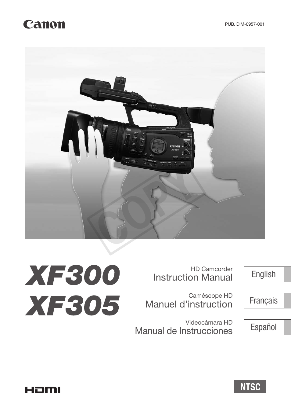 Canon XF305 User Manual | 217 pages