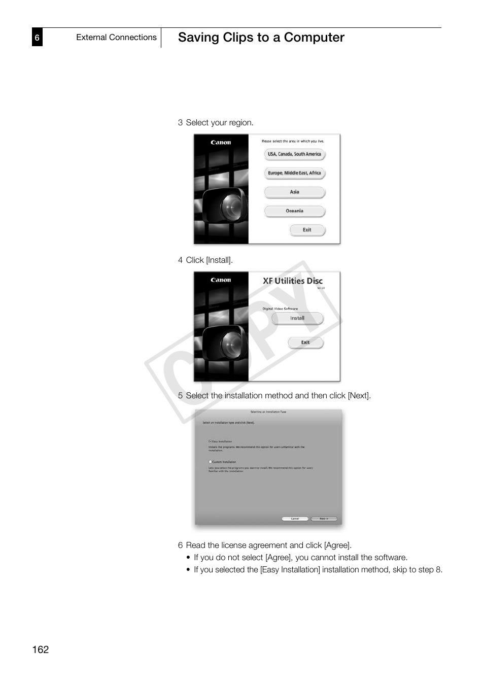 Cop y | Canon XF305 User Manual | Page 162 / 217