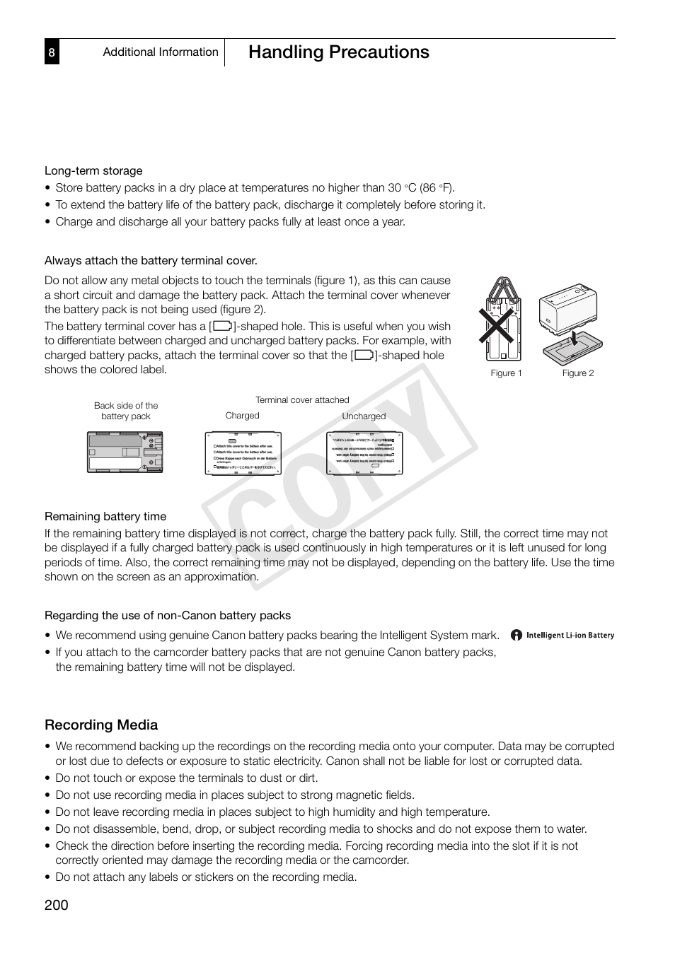 Cop y | Canon XF305 User Manual | Page 200 / 217