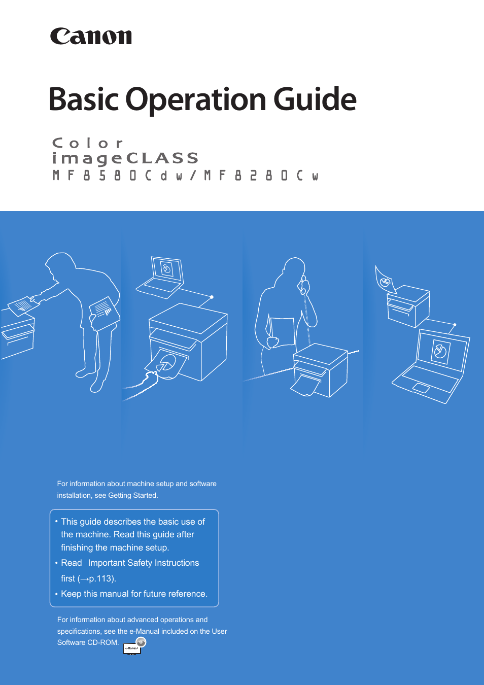 Canon Color imageCLASS MF8580Cdw User Manual | 120 pages