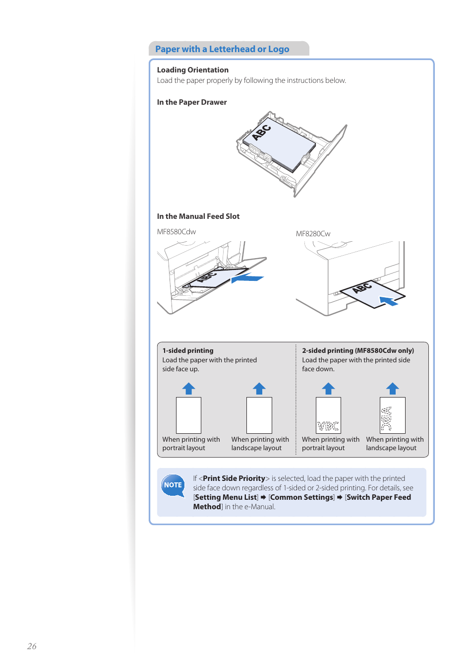 Canon Color imageCLASS MF8580Cdw User Manual | Page 26 / 120