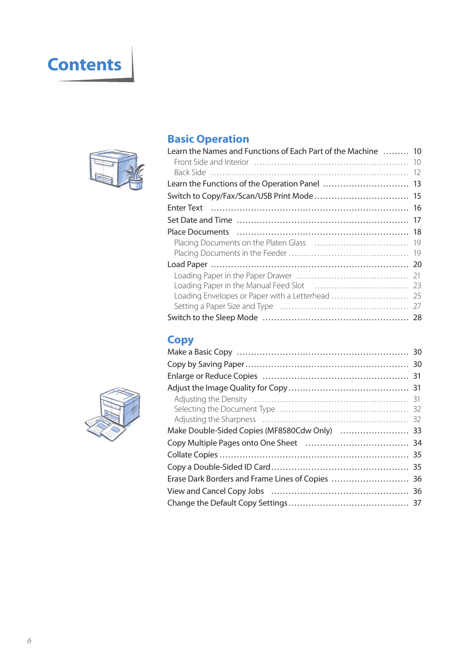Canon Color imageCLASS MF8580Cdw User Manual | Page 6 / 120