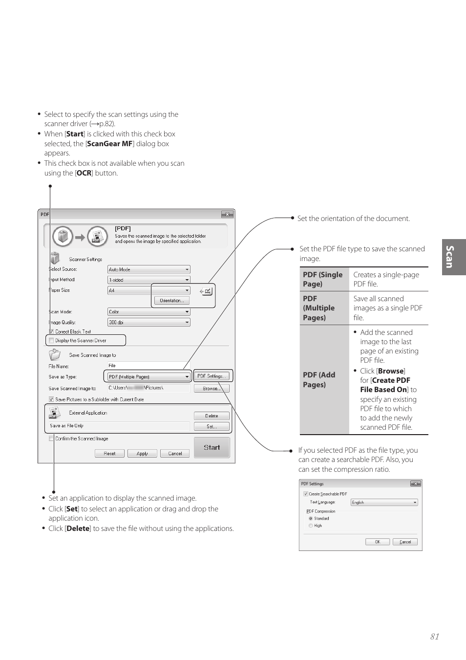 Sc an | Canon Color imageCLASS MF8580Cdw User Manual | Page 81 / 120