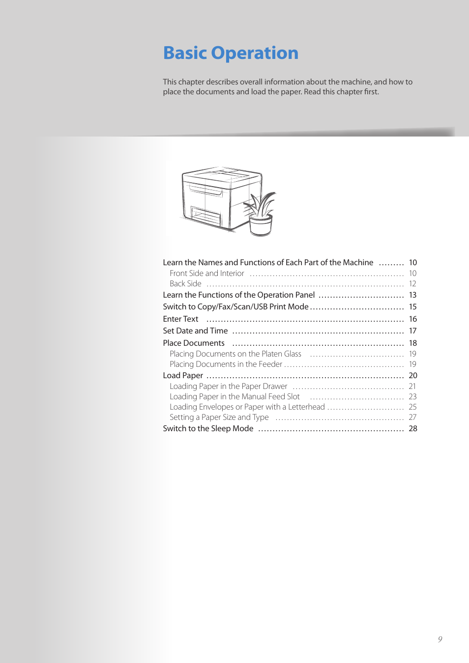 Basic operation | Canon Color imageCLASS MF8580Cdw User Manual | Page 9 / 120