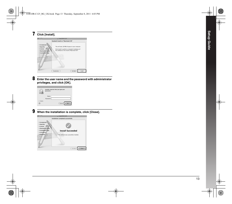 Canon imageFORMULA DR-C125 Document Scanner User Manual | Page 13 / 68