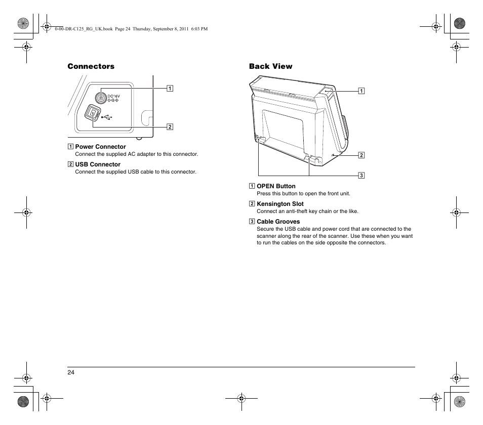 Canon imageFORMULA DR-C125 Document Scanner User Manual | Page 24 / 68