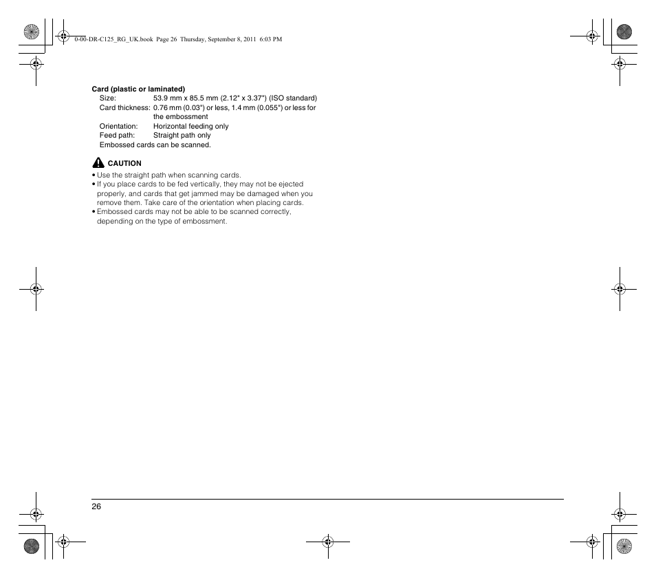 Canon imageFORMULA DR-C125 Document Scanner User Manual | Page 26 / 68