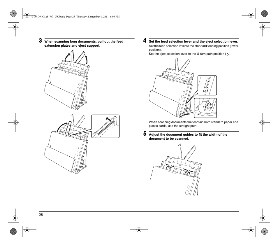 Canon imageFORMULA DR-C125 Document Scanner User Manual | Page 28 / 68