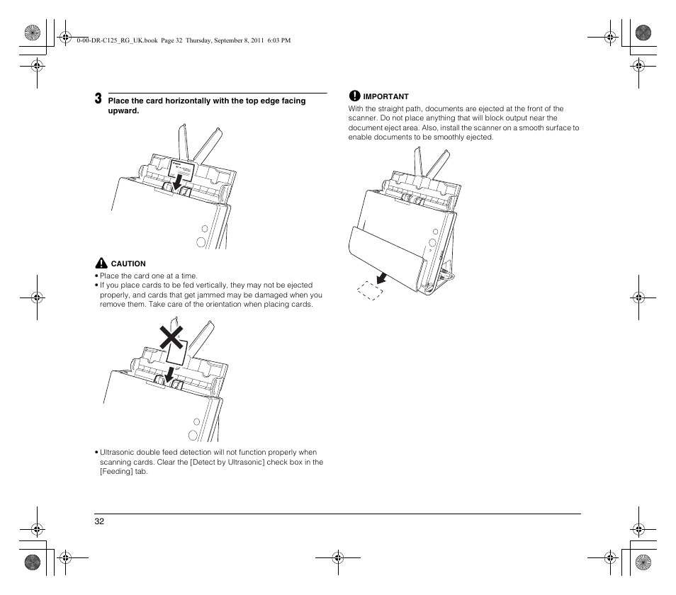 Canon imageFORMULA DR-C125 Document Scanner User Manual | Page 32 / 68