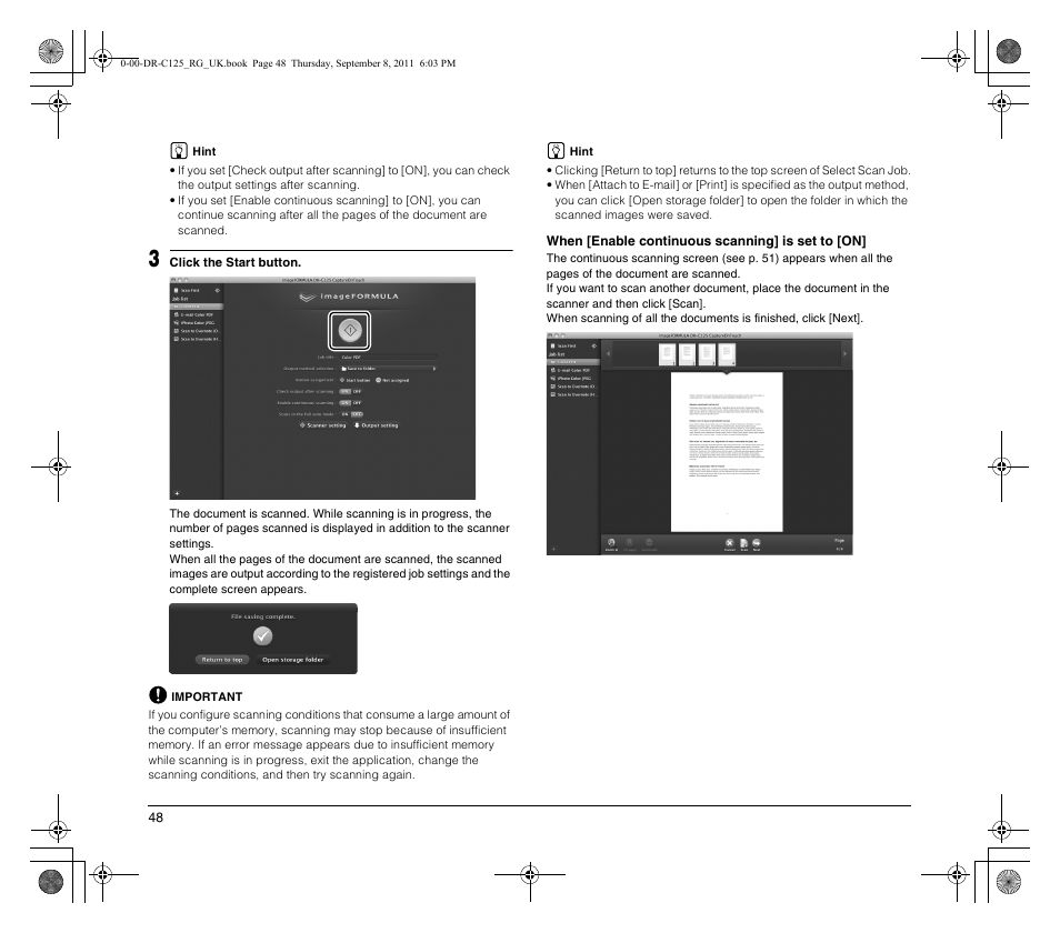 Canon imageFORMULA DR-C125 Document Scanner User Manual | Page 48 / 68