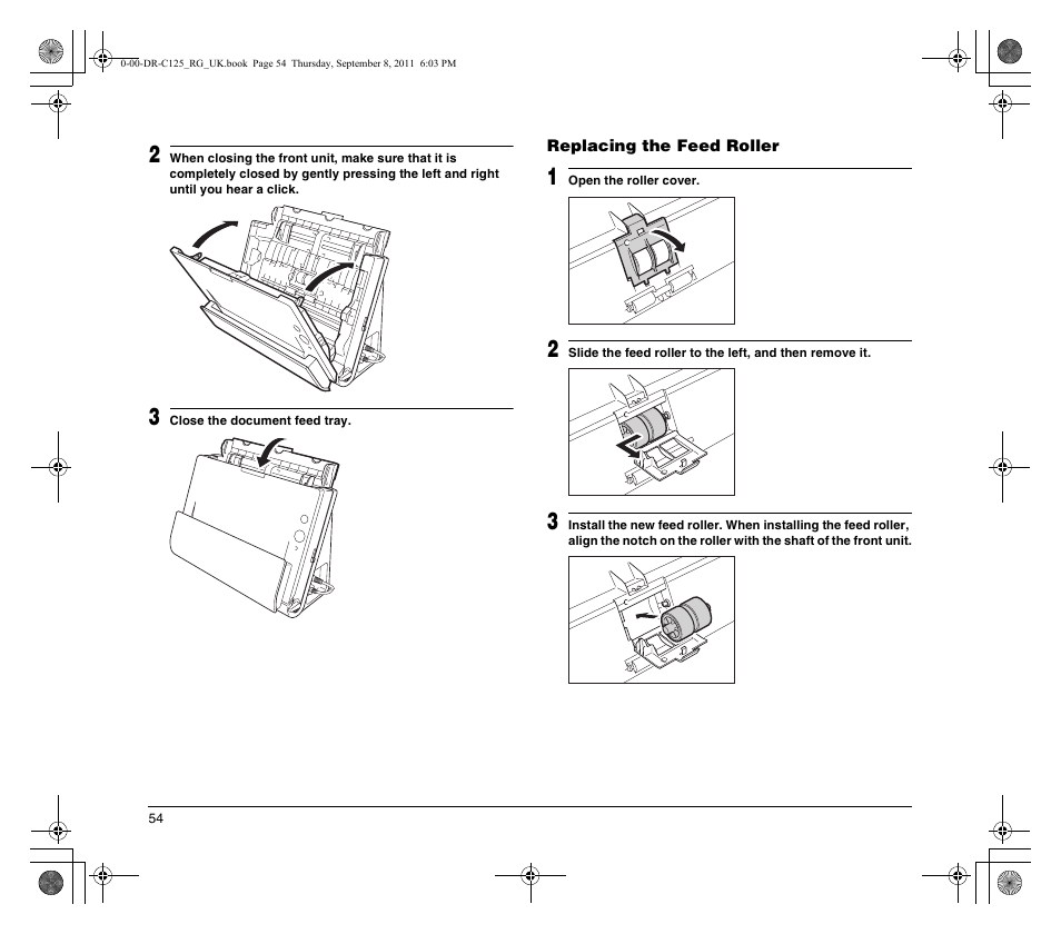 Canon imageFORMULA DR-C125 Document Scanner User Manual | Page 54 / 68