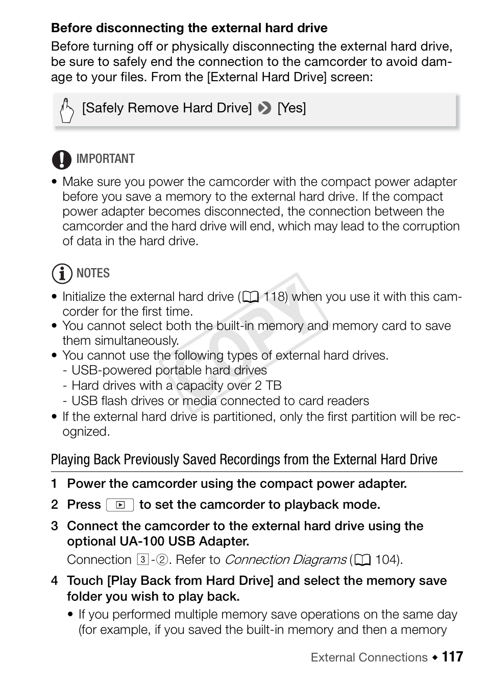 Cop y | Canon VIXIA HF R42 User Manual | Page 117 / 197