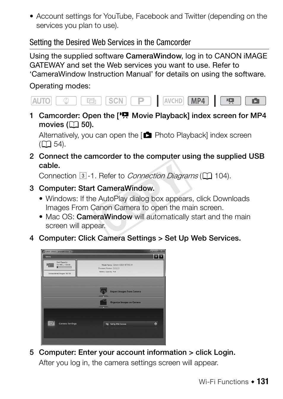 Cop y | Canon VIXIA HF R42 User Manual | Page 131 / 197