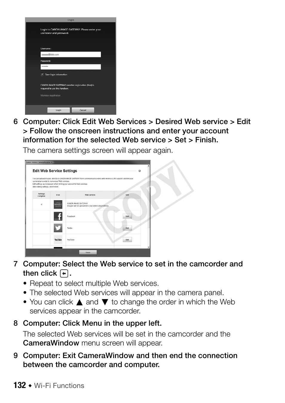 Cop y | Canon VIXIA HF R42 User Manual | Page 132 / 197