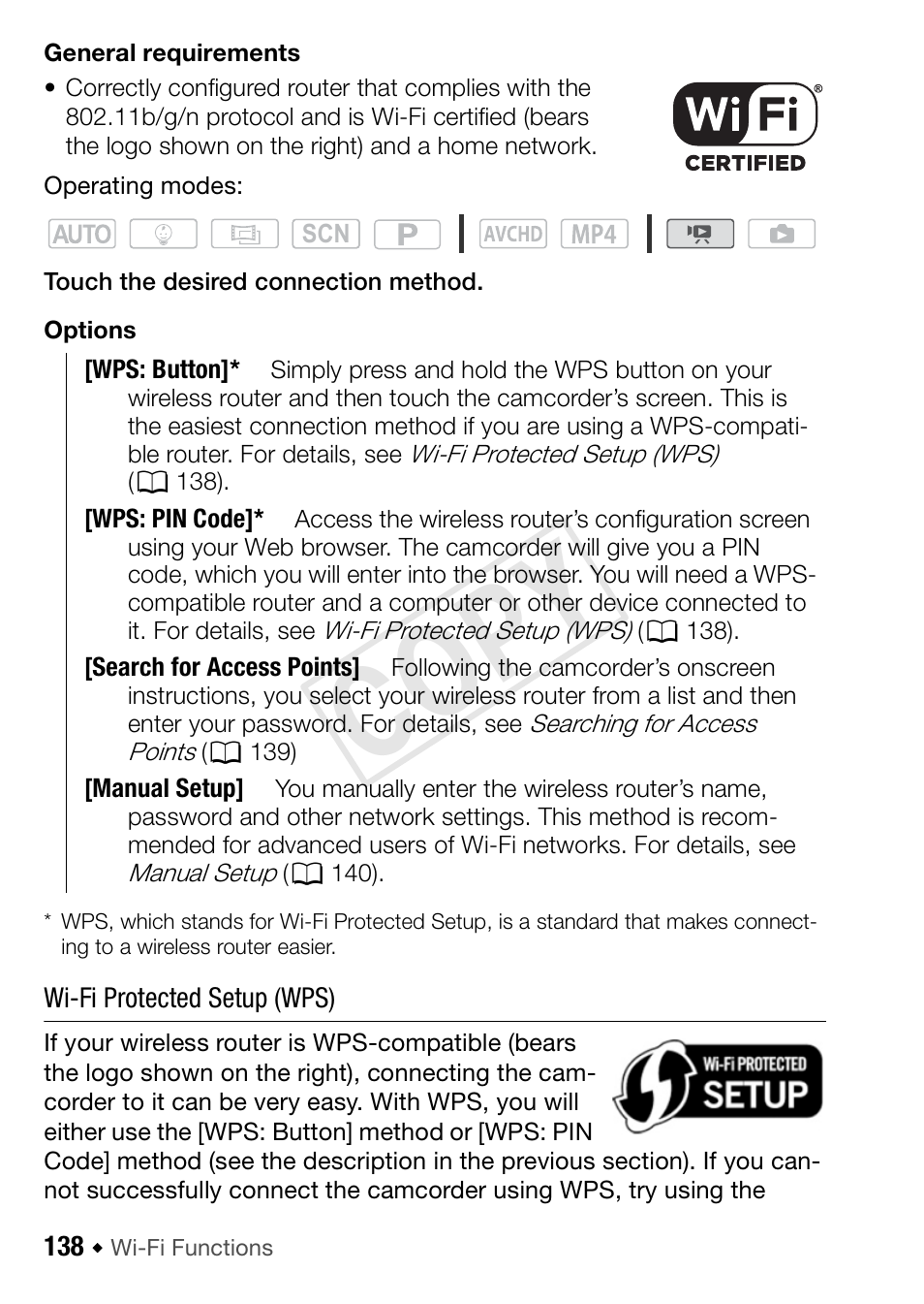 Cop y | Canon VIXIA HF R42 User Manual | Page 138 / 197