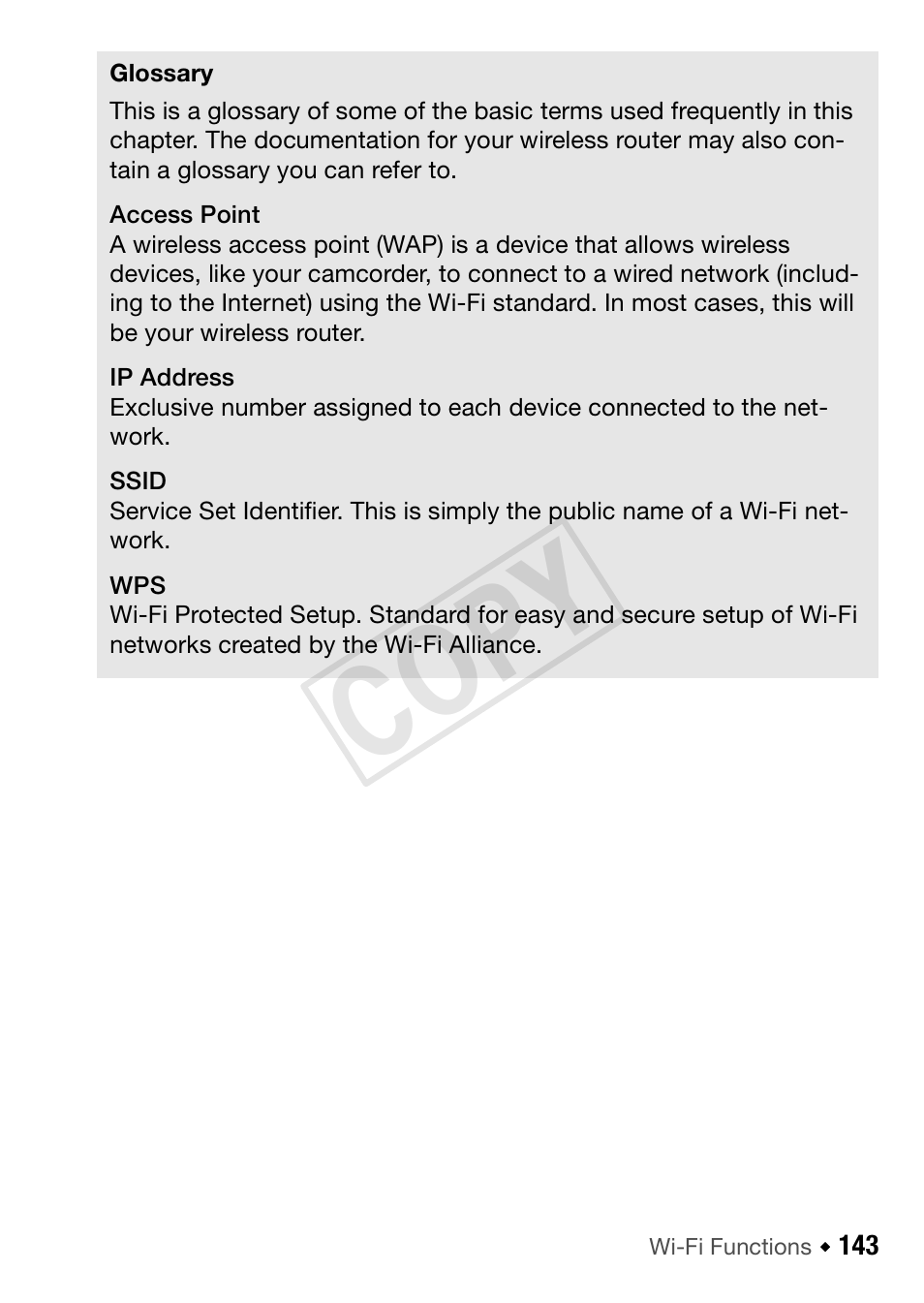 Cop y | Canon VIXIA HF R42 User Manual | Page 143 / 197