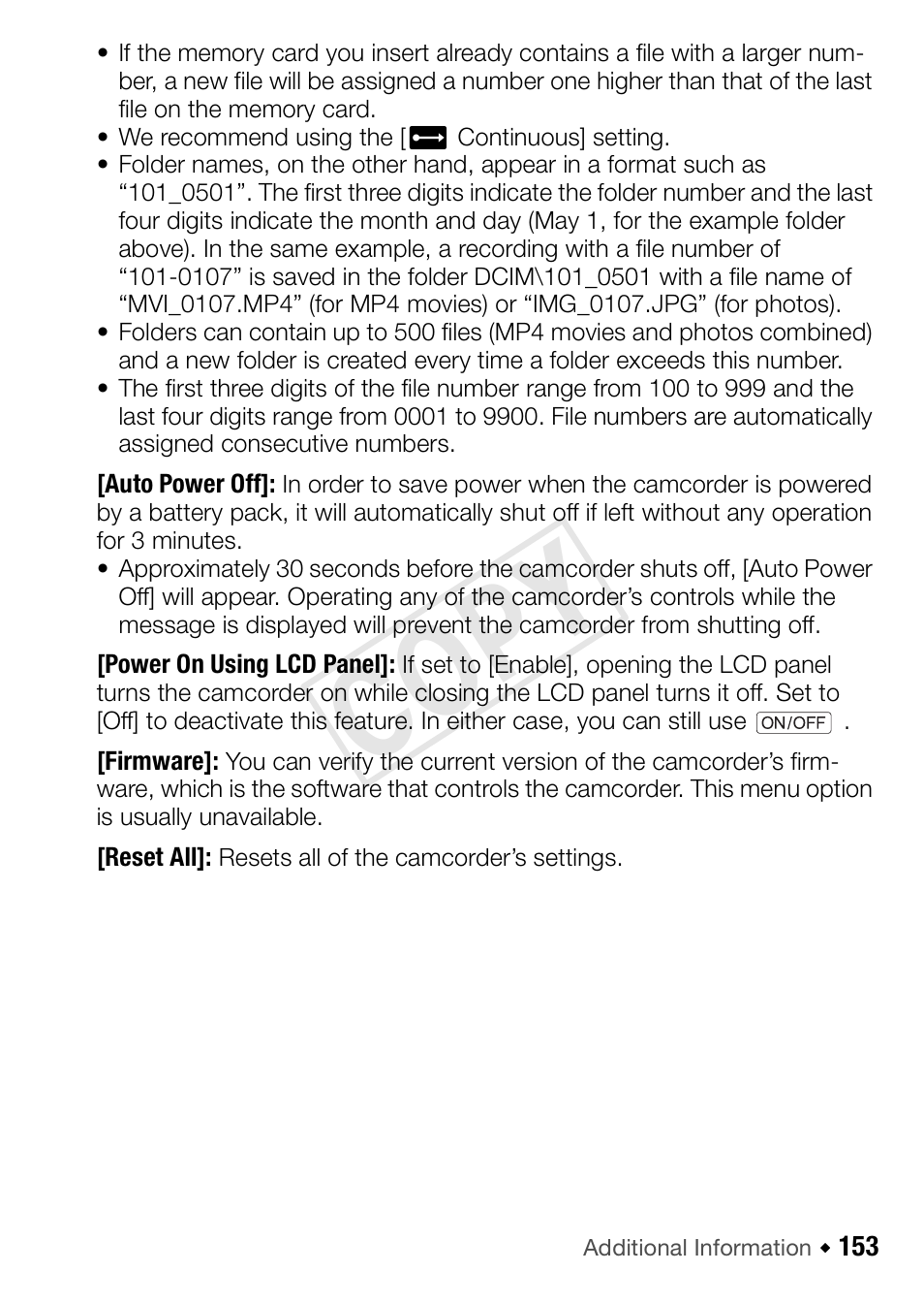 Cop y | Canon VIXIA HF R42 User Manual | Page 153 / 197