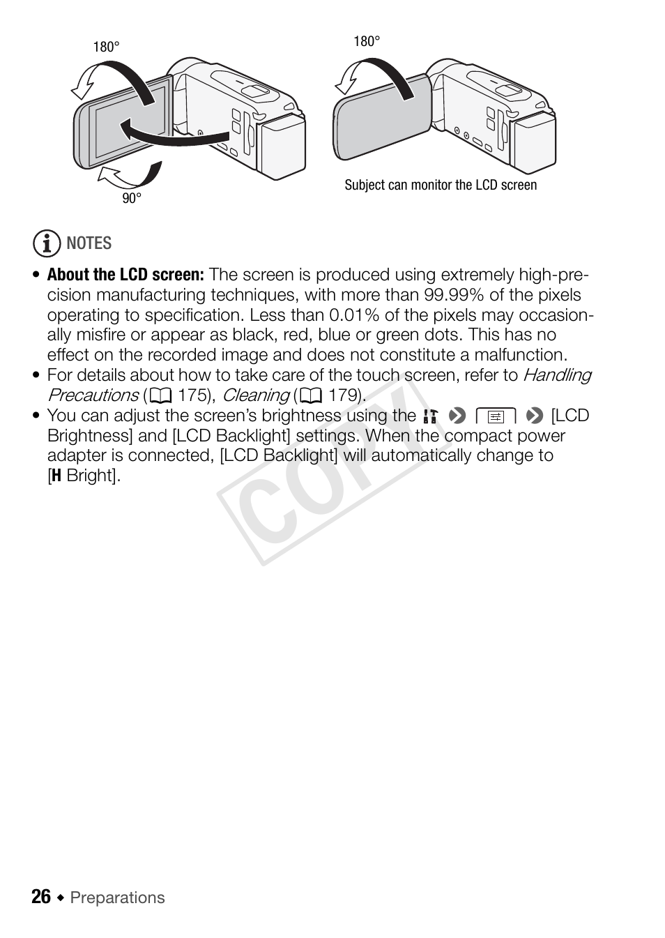Cop y | Canon VIXIA HF R42 User Manual | Page 26 / 197