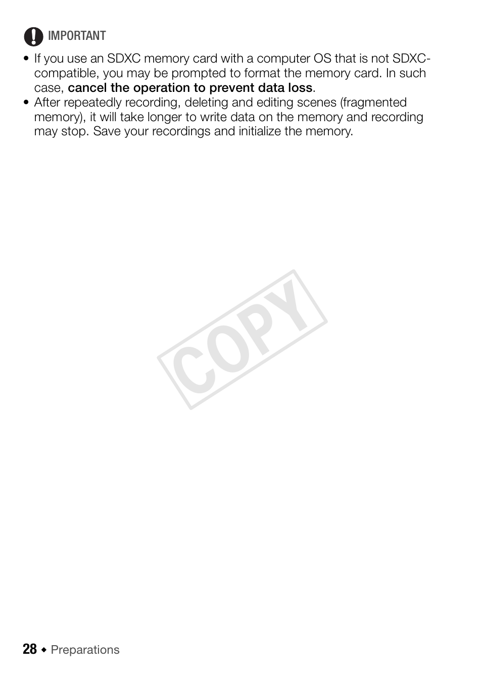 Cop y | Canon VIXIA HF R42 User Manual | Page 28 / 197