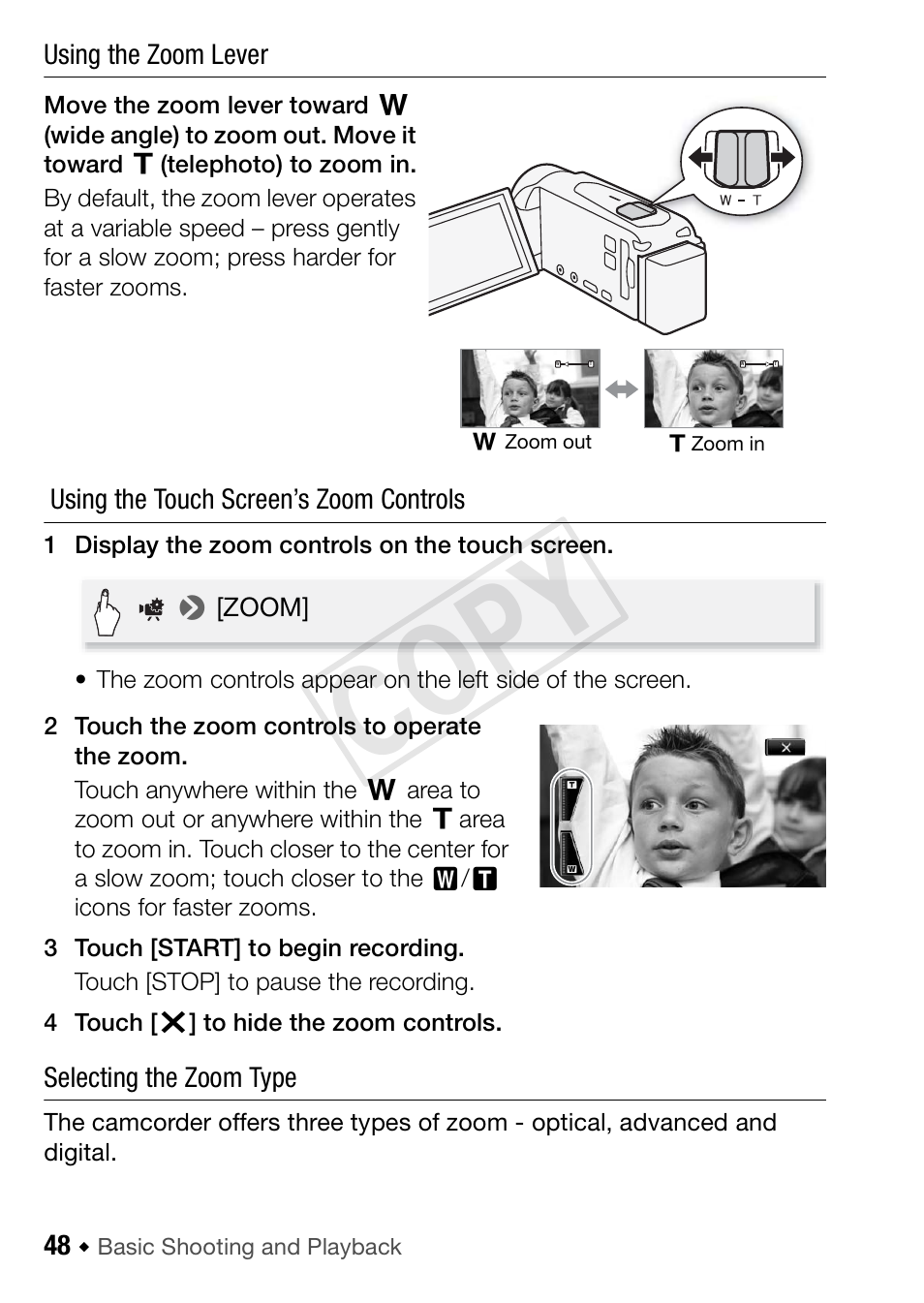 Cop y | Canon VIXIA HF R42 User Manual | Page 48 / 197