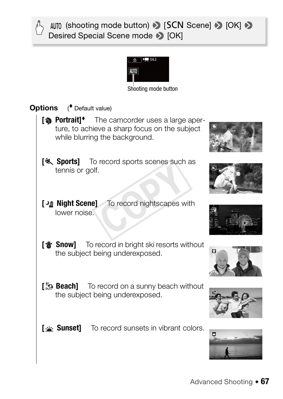 Cop y | Canon VIXIA HF R42 User Manual | Page 67 / 197