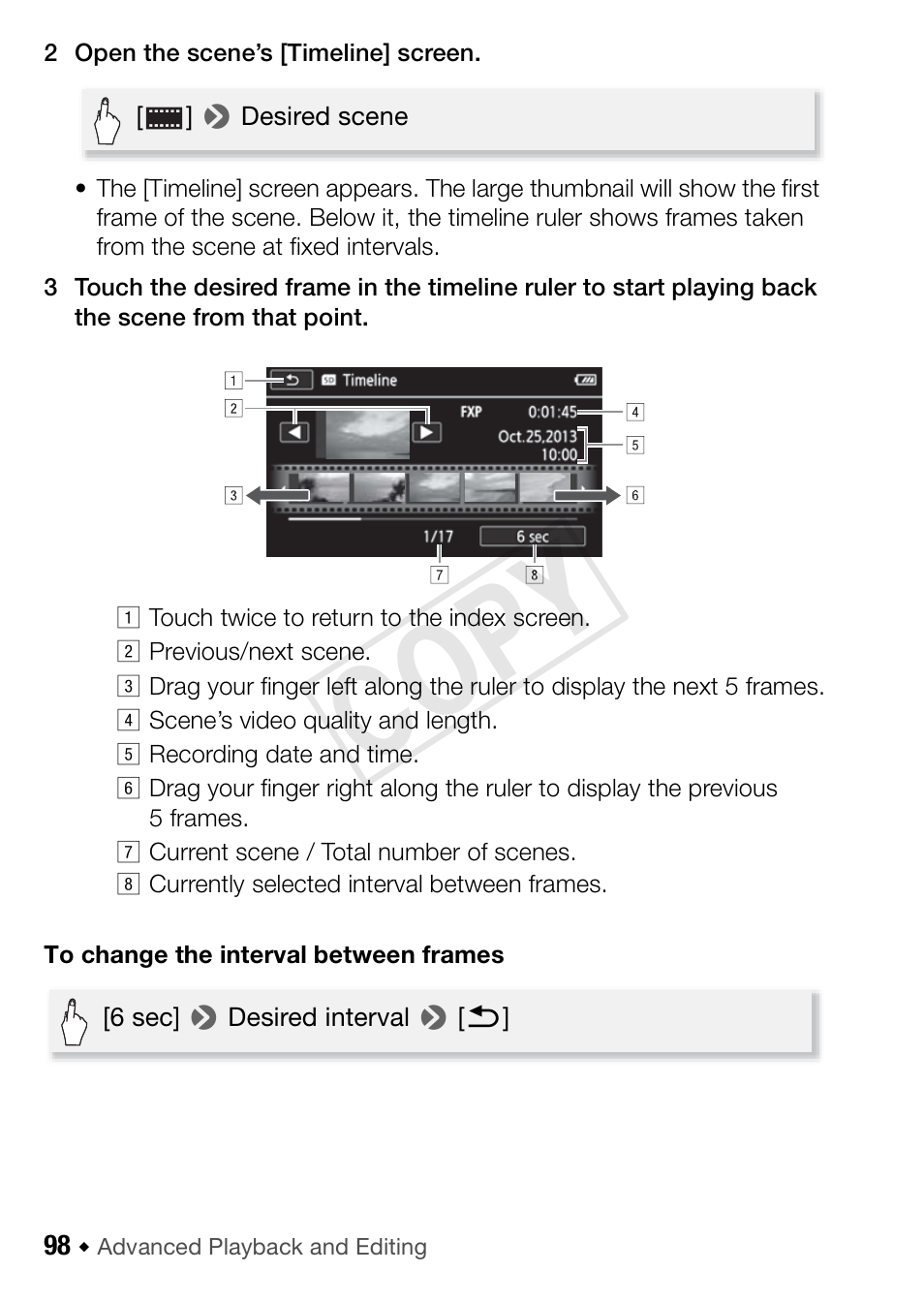 Cop y | Canon VIXIA HF R42 User Manual | Page 98 / 197