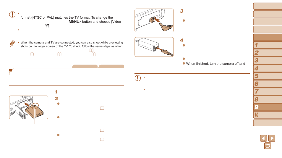 Powering the camera with household power | Canon PowerShot S120 User Manual | Page 172 / 215