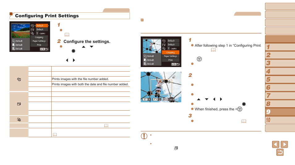 Configuring print settings | Canon PowerShot S120 User Manual | Page 177 / 215