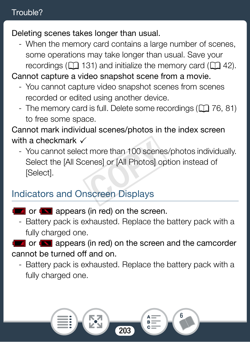 Cop y | Canon VIXIA mini User Manual | Page 203 / 253