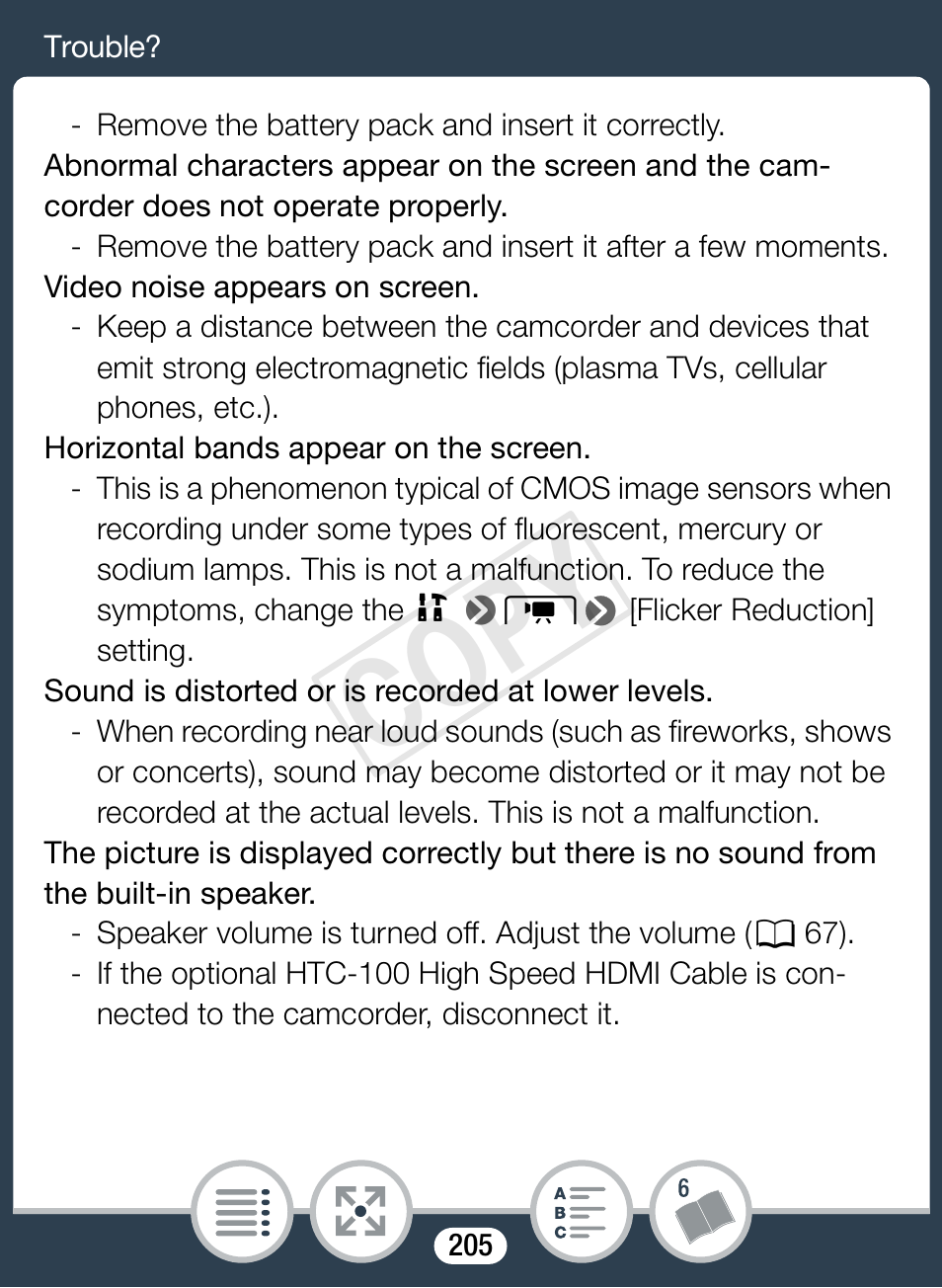 Cop y | Canon VIXIA mini User Manual | Page 205 / 253