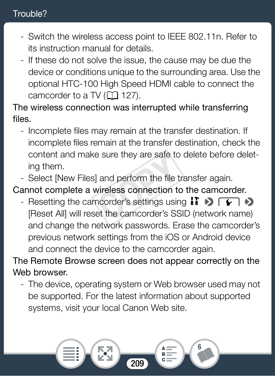 Cop y | Canon VIXIA mini User Manual | Page 209 / 253