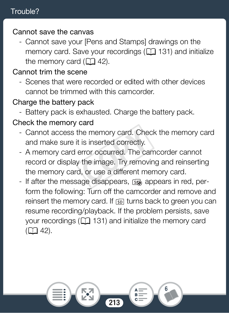 Cop y | Canon VIXIA mini User Manual | Page 213 / 253