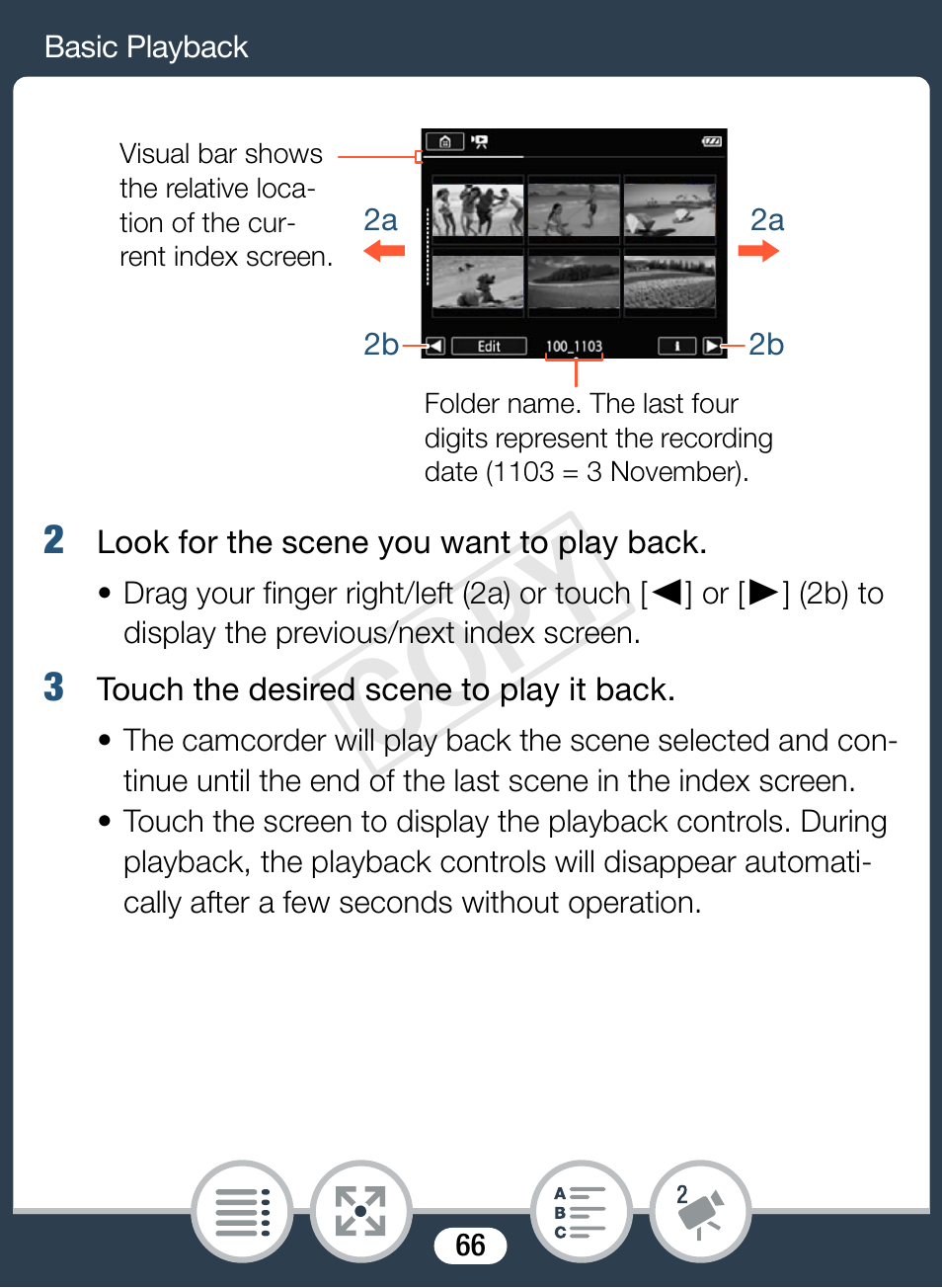 Cop y | Canon VIXIA mini User Manual | Page 66 / 253