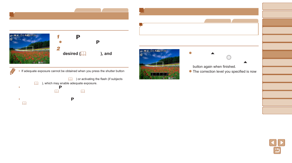 Shooting in program ae ([p] mode), Image brightness (exposure), Adjusting image brightness (exposure compensation) | Canon PowerShot SX700 HS User Manual | Page 69 / 198