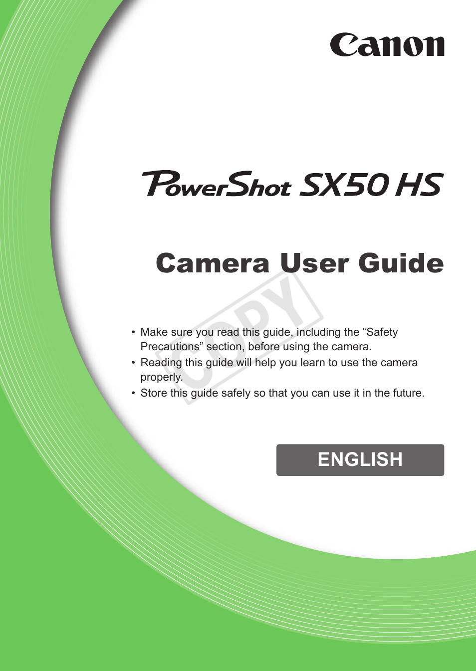 Canon PowerShot SX50 HS User Manual | 286 pages