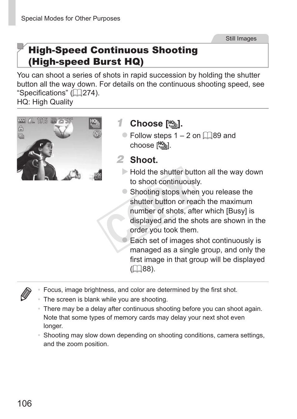 Cop y | Canon PowerShot SX50 HS User Manual | Page 106 / 286