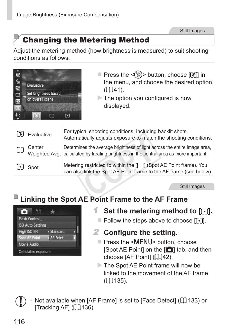 Cop y | Canon PowerShot SX50 HS User Manual | Page 116 / 286