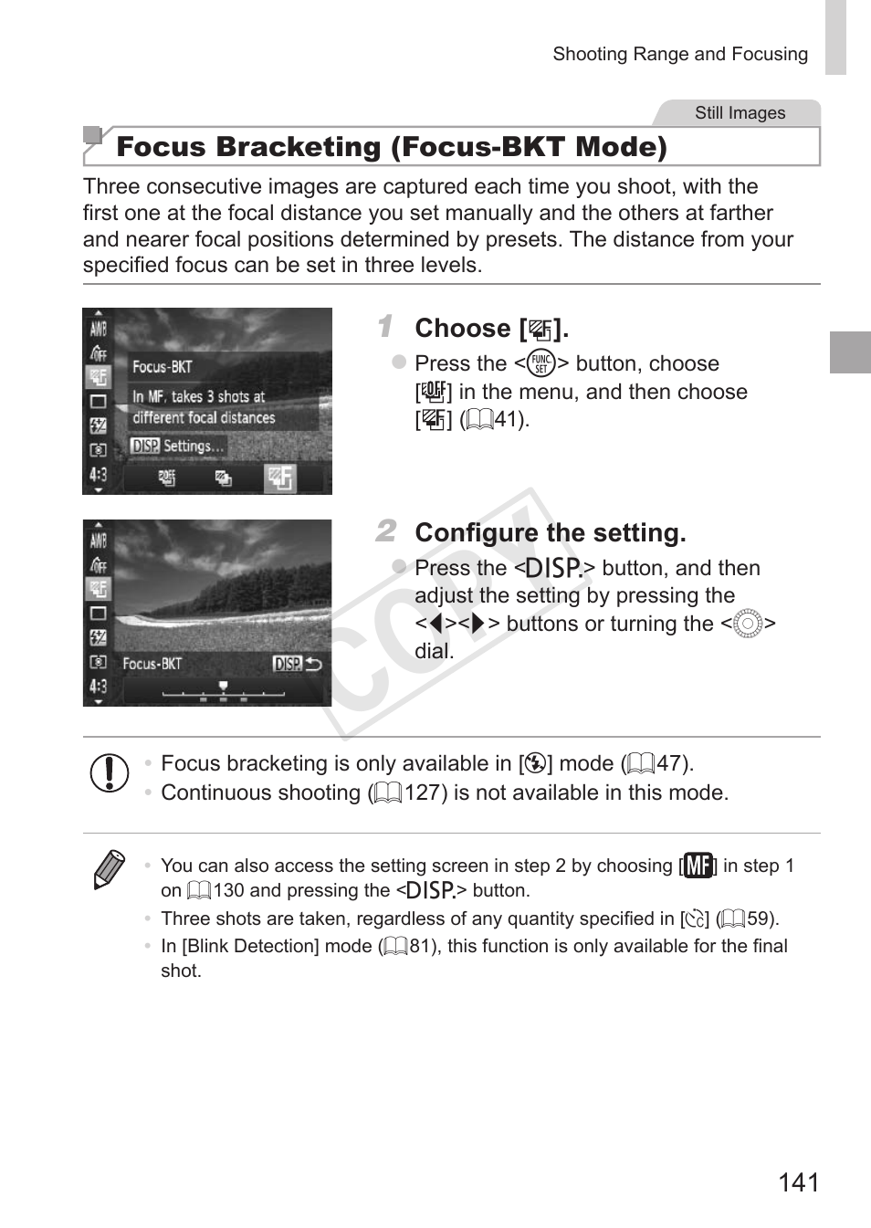 Cop y | Canon PowerShot SX50 HS User Manual | Page 141 / 286