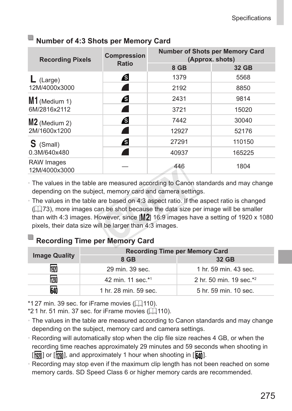 Cop y | Canon PowerShot SX50 HS User Manual | Page 275 / 286